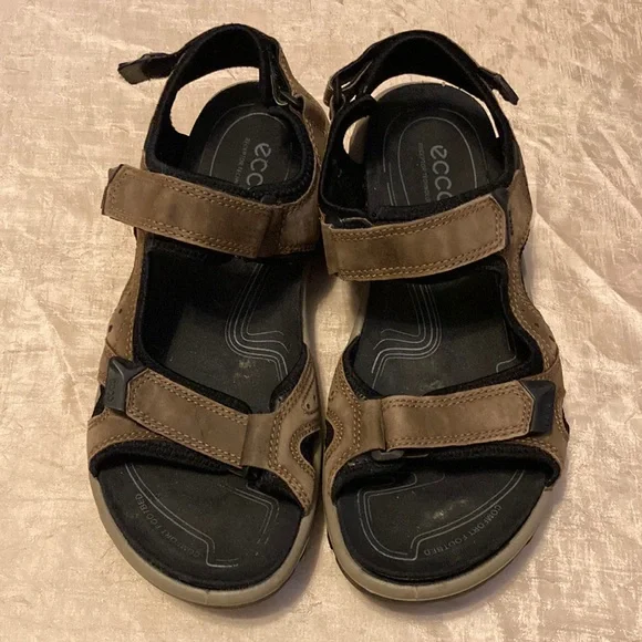 Ecco Sandals Receptor Technology Comfort Ecco Receptor Technology Sandal Women 40 / 9 Gray Leather  main image 2